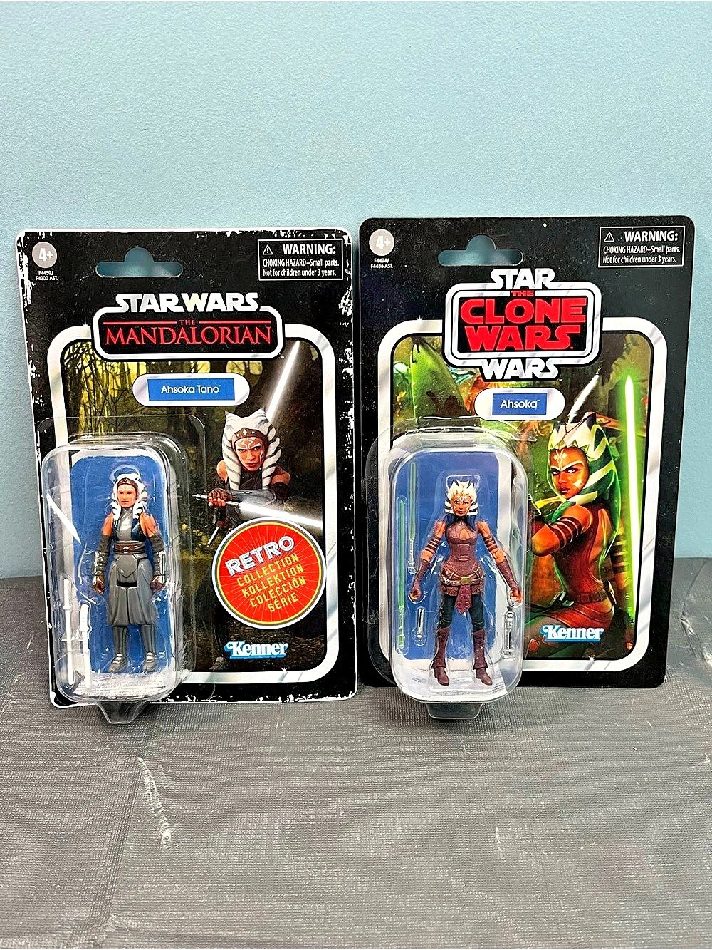 Kenner Star Wars Retro Collection Ahsoka Tano and Star Wars The Clone Wars